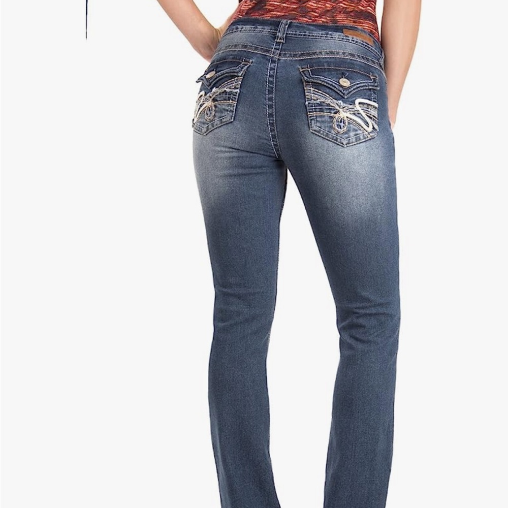 Wallflower size 17 mid rise bootcut jeans